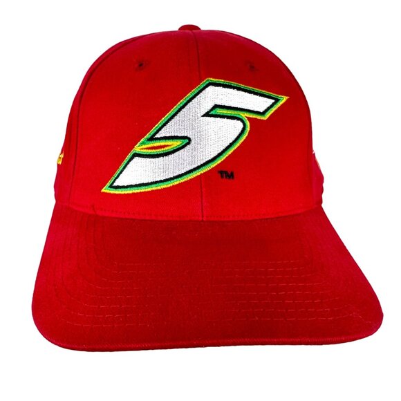 Vintage NASCAR Baseball Hat Cap 2000 Terry Labonte 5 Kelloggs Racing Red Stretch - Picture 1 of 14